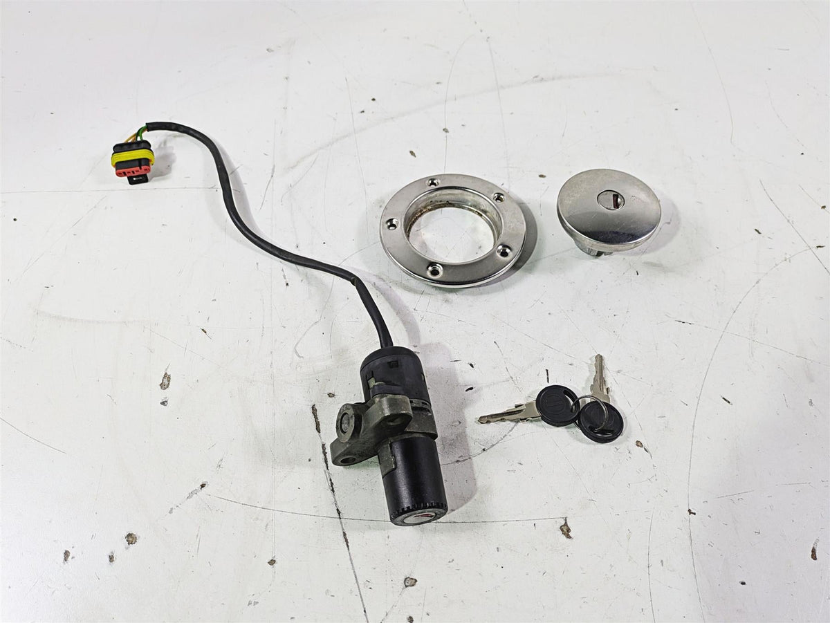 1998 Moto Guzzi California 1100 EV Ignition Switch Key Lock Cap Set GU03736801 {{ shop.shopifyCountryName }} - Mototech271