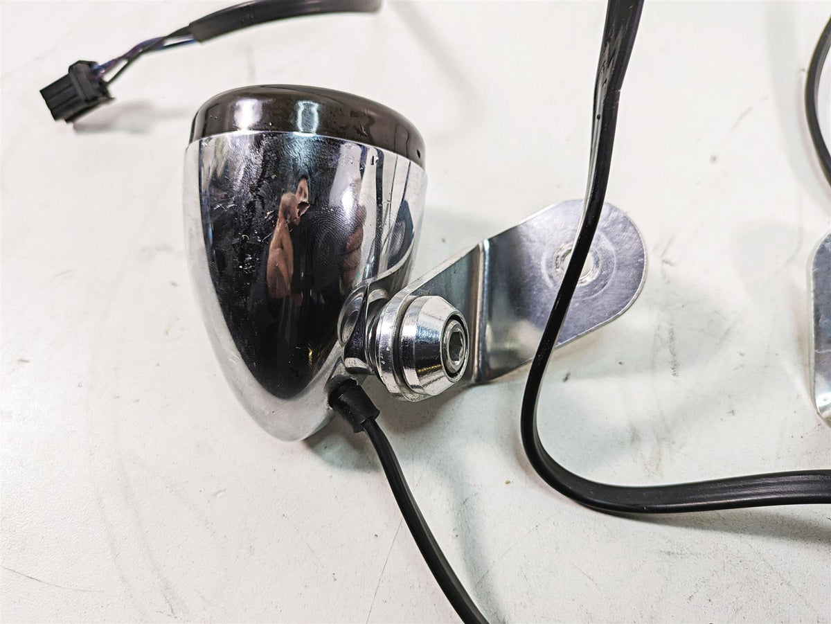 2012 Harley FLD Dyna Switchback Front Led Turn Signal Smoke Blinker Set 68972-00 {{ shop.shopifyCountryName }} - Mototech271