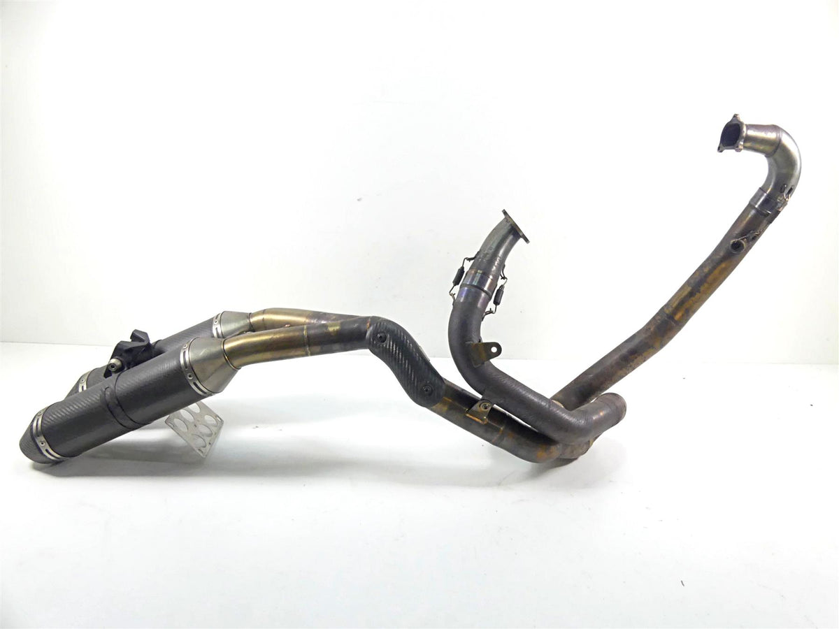 2008 Ducati 848 SBK LeoVince Header Muffler Carbon Exhaust System 307908202 {{ shop.shopifyCountryName }} - Mototech271
