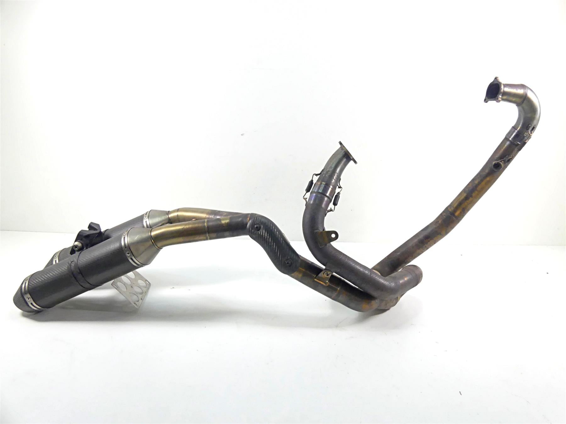 2008 Ducati 848 SBK LeoVince Header Muffler Carbon Exhaust System 307908202 {{ shop.shopifyCountryName }} - Mototech271