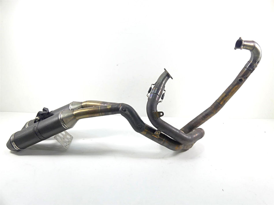 2008 Ducati 848 SBK LeoVince Header Muffler Carbon Exhaust System 307908202 {{ shop.shopifyCountryName }} - Mototech271