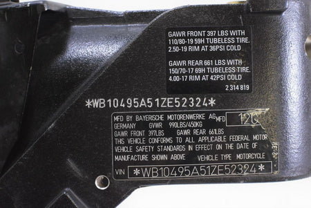 2001 BMW R1150GS R1150 GS R21 Straight Main Frame Chassis Cln Ez Registr {{ shop.shopifyCountryName }} - Mototech271