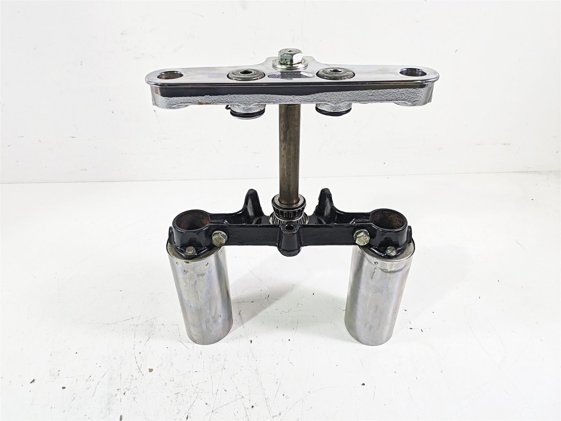 2002 Harley FLSTC Softail Heritage Upper Lower Triple Tree Set 45605-00A