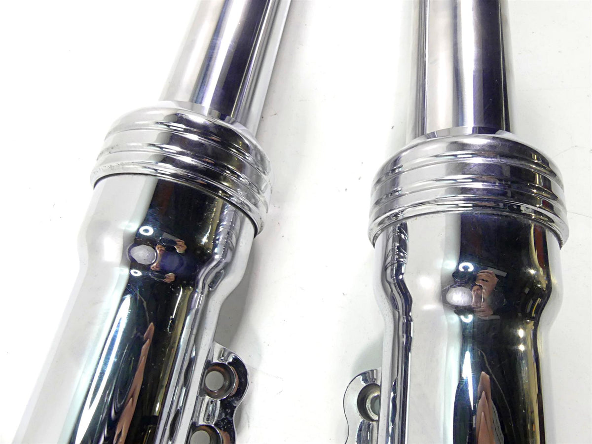 2005 Harley VRSCSE CVO V-Rod 49mm Chrome Front Fork Leg Set 46784-05A 46785-05A {{ shop.shopifyCountryName }} - Mototech271