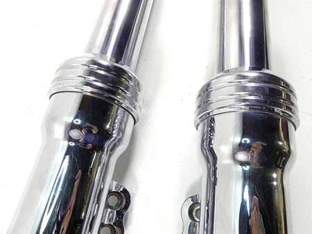 2005 Harley VRSCSE CVO V-Rod 49mm Chrome Front Fork Leg Set 46784-05A 46785-05A {{ shop.shopifyCountryName }} - Mototech271