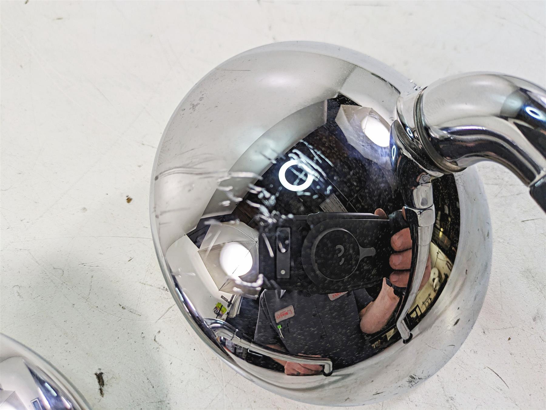 2011 Triumph America Round Rear View Mirror Set - Read T2066682 T2043439 {{ shop.shopifyCountryName }} - Mototech271