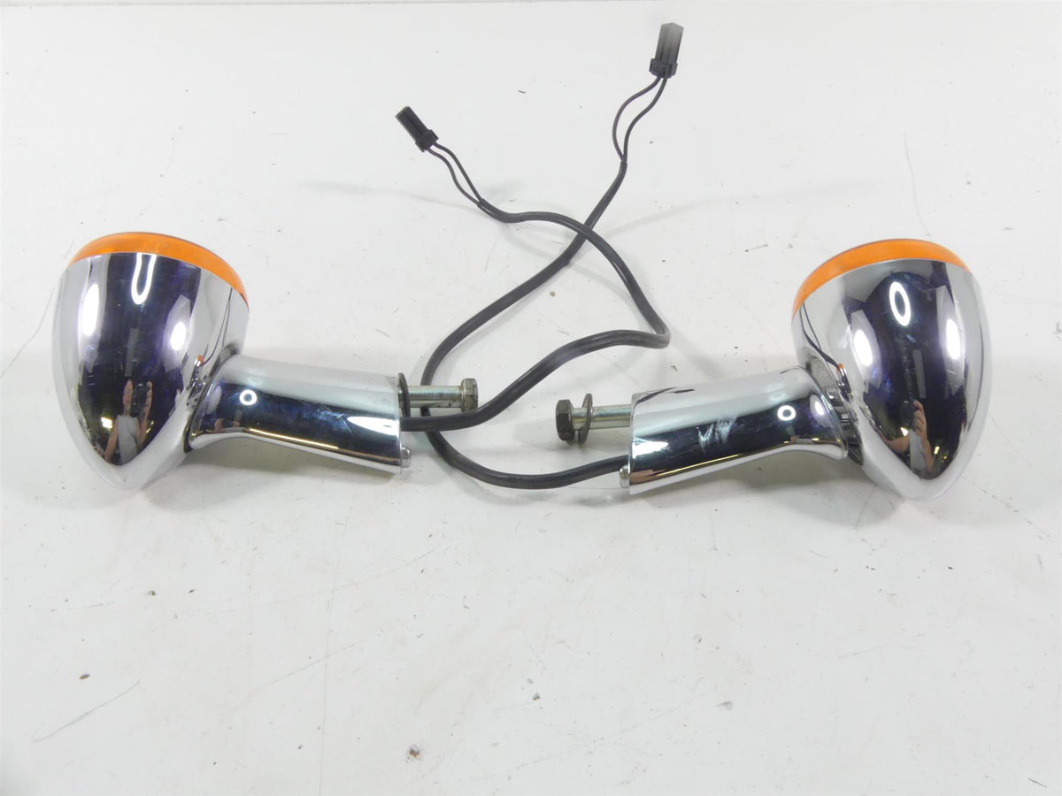2005 Harley FXDWGI Dyna Wide Glide Rear Chrome Blinker Turn Signal Set 68972-00 {{ shop.shopifyCountryName }} - Mototech271