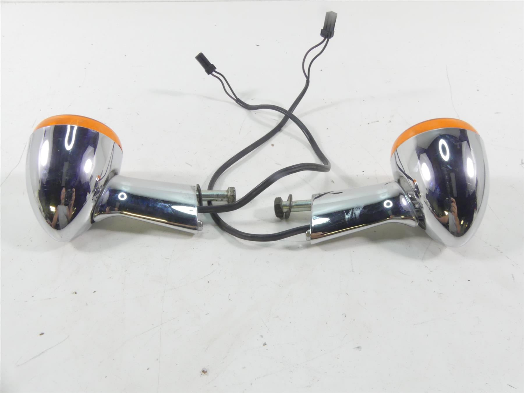 2005 Harley FXDWGI Dyna Wide Glide Rear Chrome Blinker Turn Signal Set 68972-00 {{ shop.shopifyCountryName }} - Mototech271