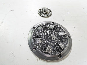 Harley Davidson Twin Cam Skull Seven Deadly Sins Aged Aluminum Derby & Cam Cover | Mototech271
