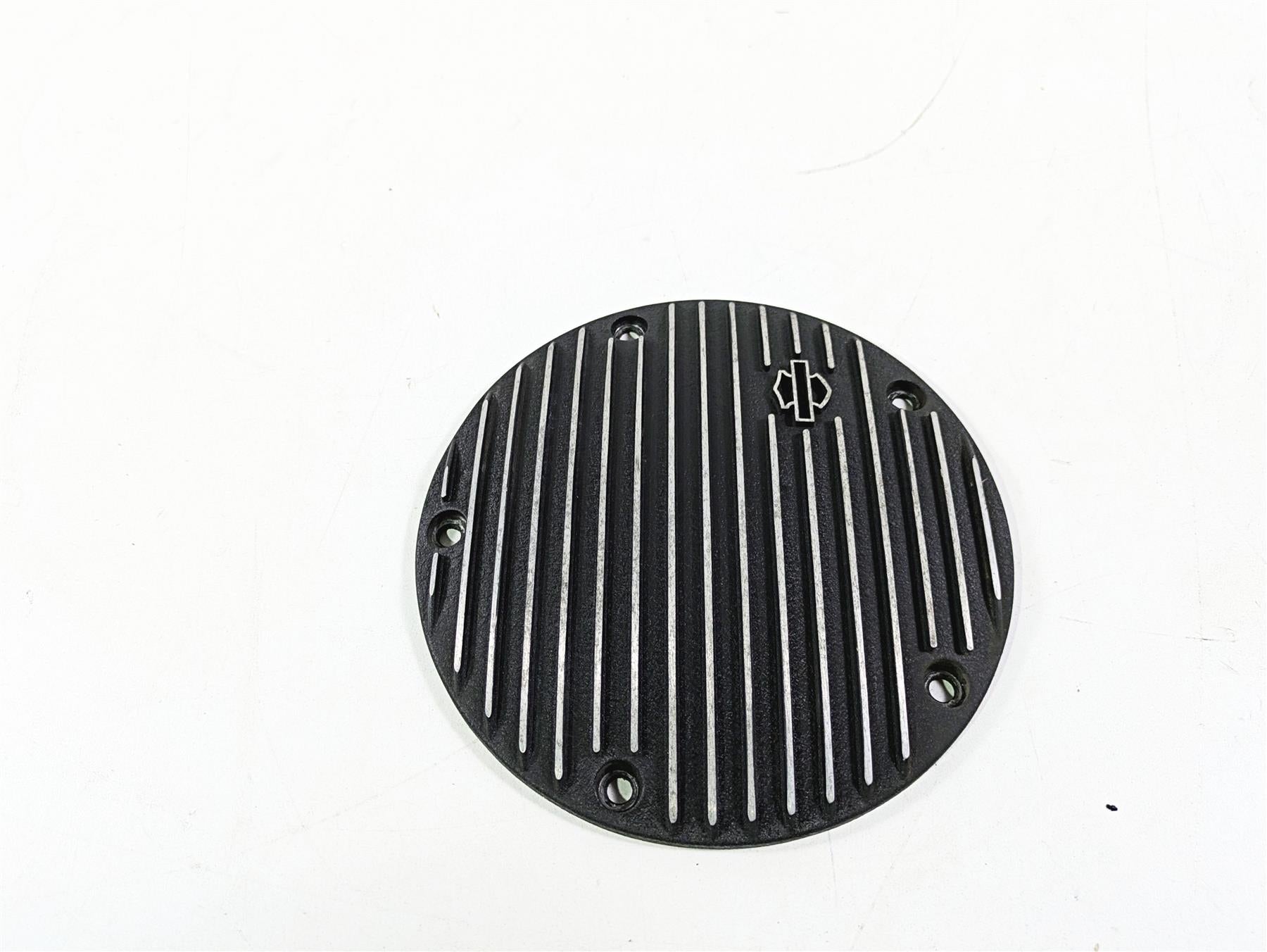 2008 Harley FLSTSB Cross Bones Black Fin Derby Cover 25454-01 {{ shop.shopifyCountryName }} - Mototech271
