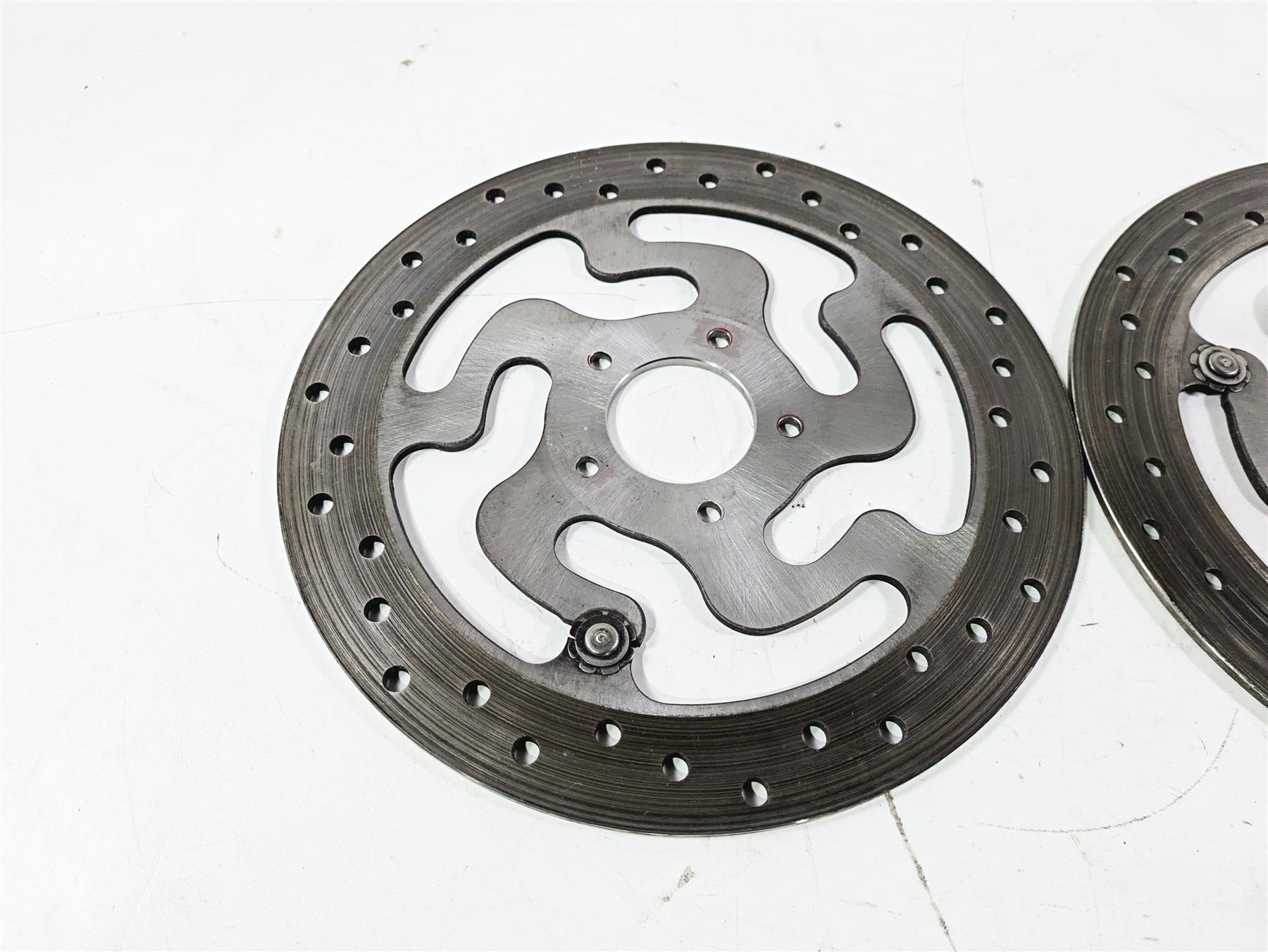 2008 Harley Touring FLHTP Electra Glide Front Brake Rotor Disc Set 41808-08A {{ shop.shopifyCountryName }} - Mototech271