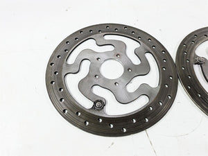 2008 Harley Touring FLHTP Electra Glide Front Brake Rotor Disc Set 41808-08A | Mototech271