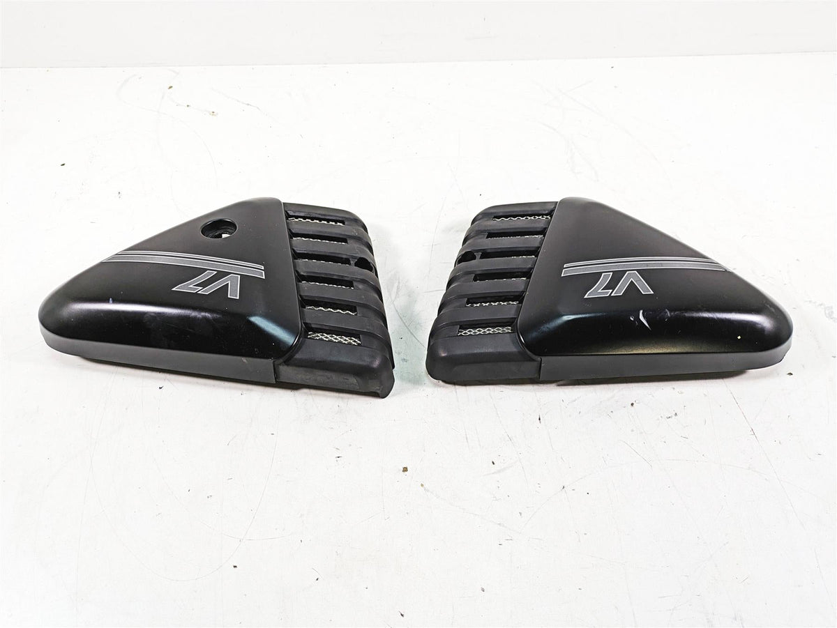 2013 Moto Guzzi V7 750 Stone Black Side Cover Fairing Cowl Set 978941 978944 {{ shop.shopifyCountryName }} - Mototech271