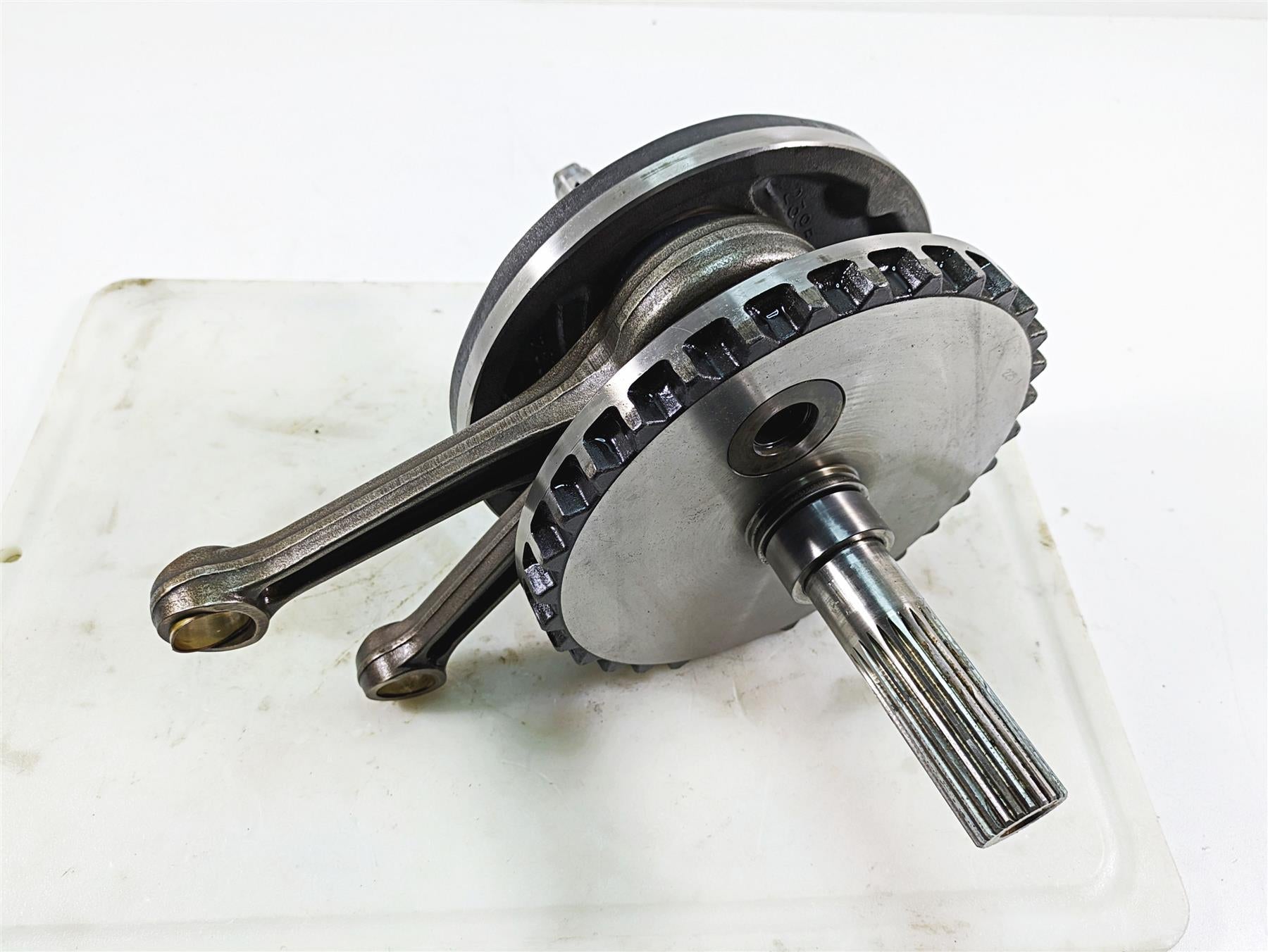 2009 Harley FXDC Dyna Super Glide Custom Crank Shaft Flywheel - Read 24100021 {{ shop.shopifyCountryName }} - Mototech271