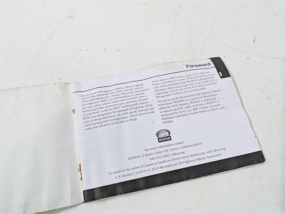 2023 Honda Talon SXS1000 S2R Owners Manual Booklet & Tips Guide 00X31-HL6-6410 {{ shop.shopifyCountryName }} - Mototech271