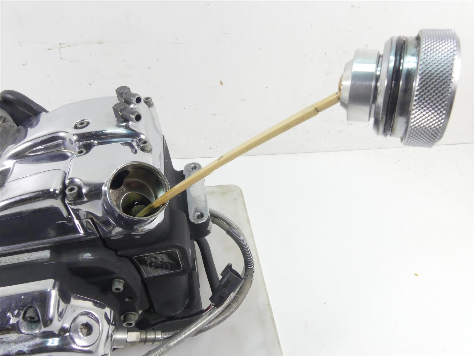 1998 Harley Dyna FXDL Low Rider 5-Speed Transmission Gear Box - 13K 33038-98 {{ shop.shopifyCountryName }} - Mototech271