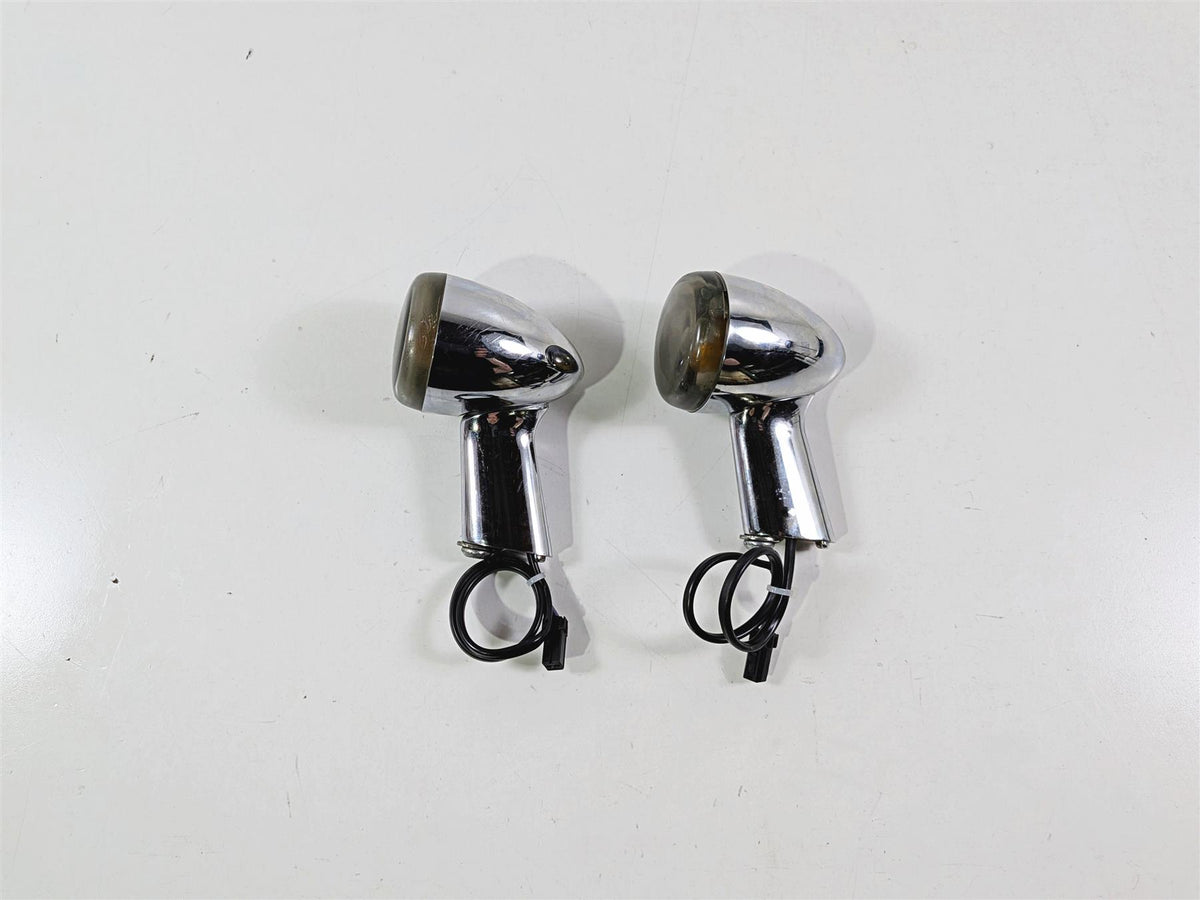 2005 Harley Softail FLSTFSE CVO Fat Boy Rear Blinker Turn Signal Set 69196-03-Mototech271