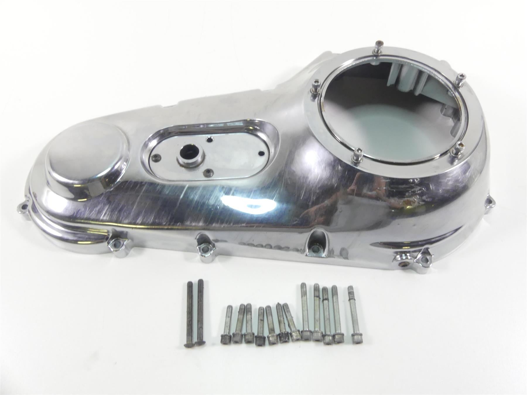 1999 Harley Dyna FXDS Convertible Outer Primary Clutch Cover Mid Cntrl 60506-99 {{ shop.shopifyCountryName }} - Mototech271