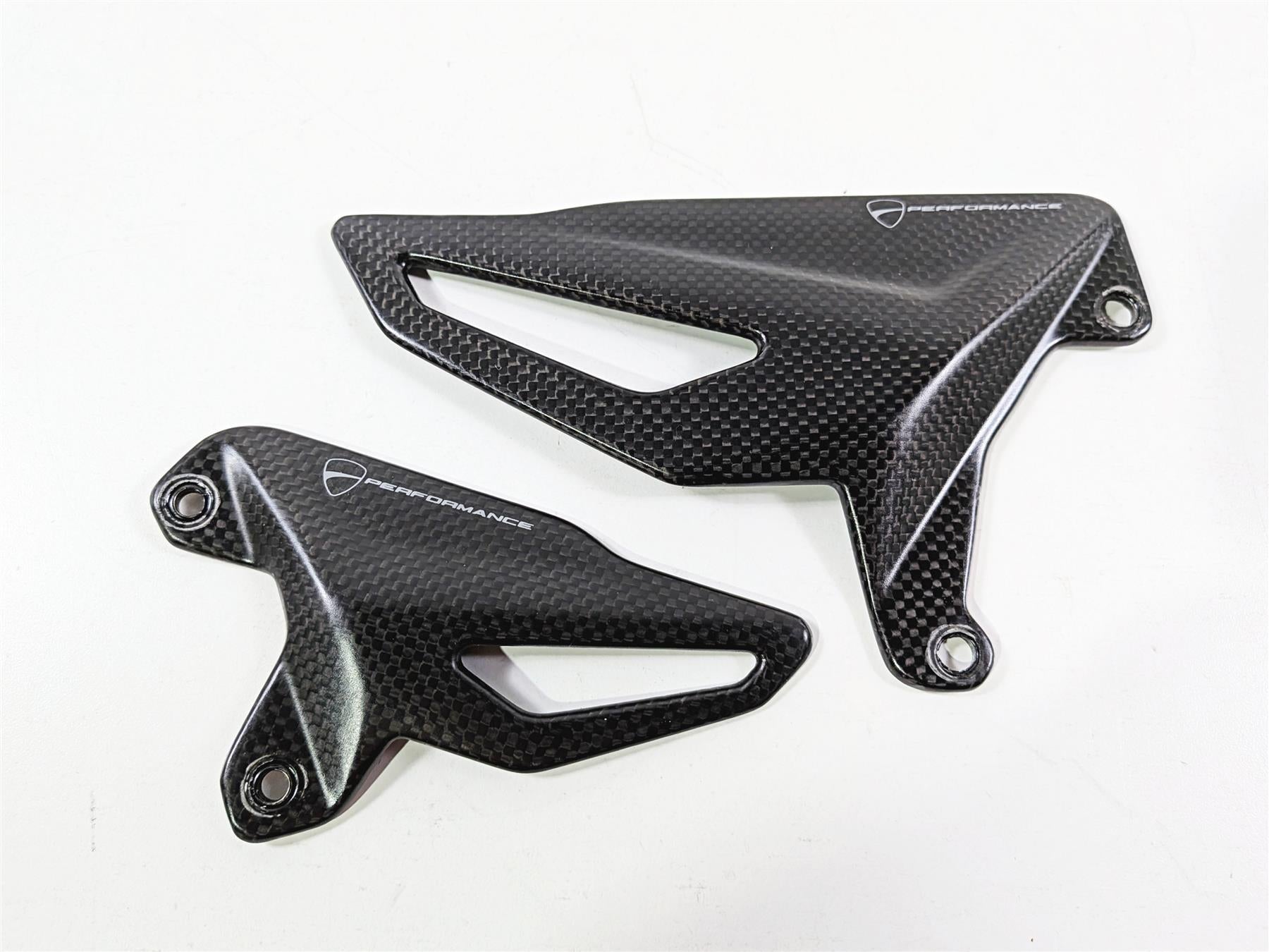 2019 Ducati Panigale V4S V4 S Corse Performance Carbon Fiber Heel Guard Set 96981061A {{ shop.shopifyCountryName }} - Mototech271