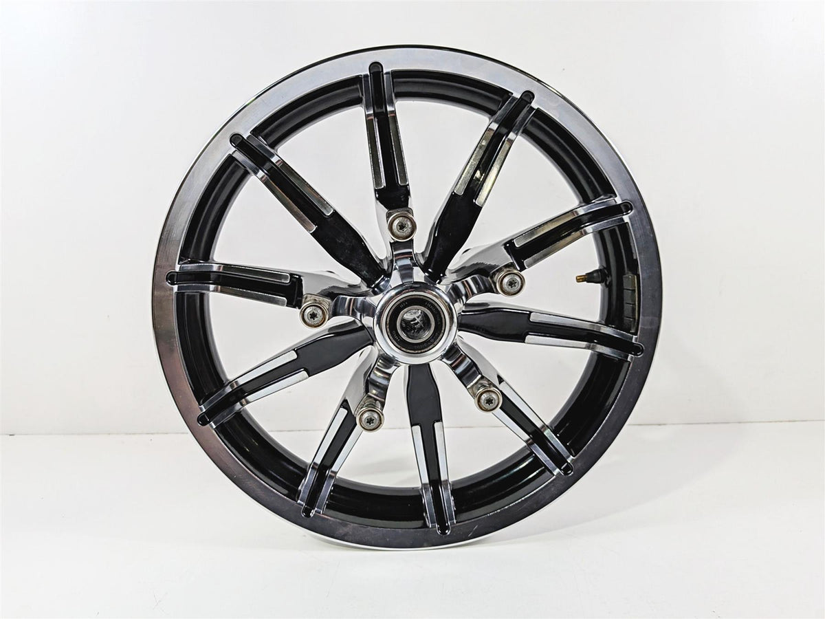 2014 Harley Touring FLHTK Electra Glide Straight 17x3 Front Wheel 10 Sp 43300386-Mototech271