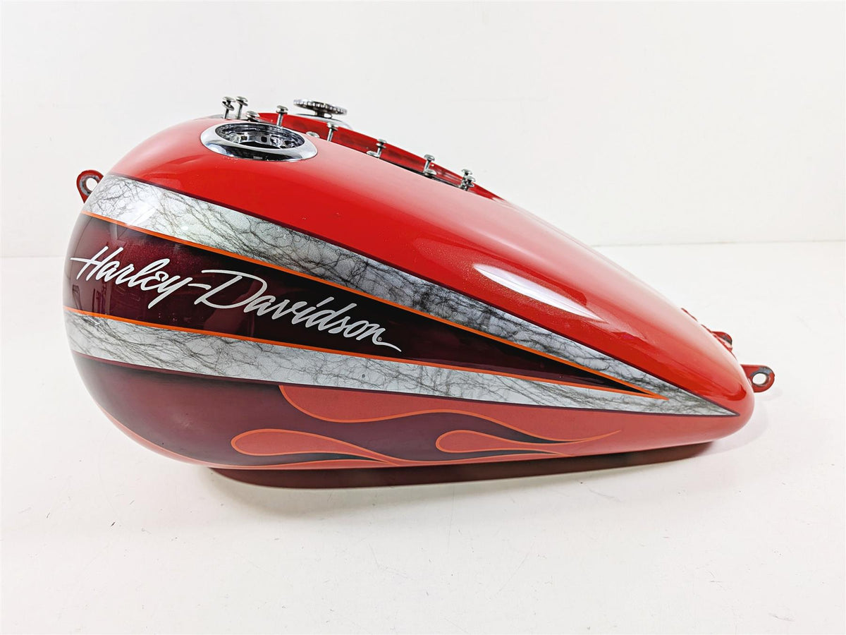 2008 Harley FXDSE CVO Dyna Fuel Gas Tank Scarlet Red Pearl Dark Crimson 61014-08-Mototech271