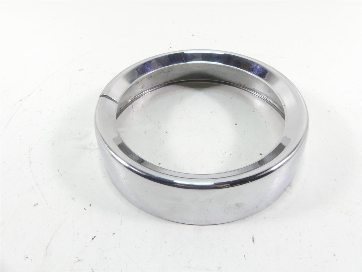 2005 Harley Touring CVO FLHTC SE Electra Glide Headlight Chrome Ring Cover {{ shop.shopifyCountryName }} - Mototech271