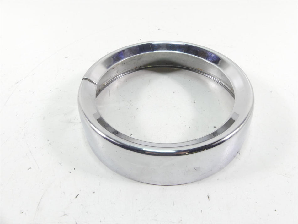 2005 Harley Touring CVO FLHTC SE Electra Glide Headlight Chrome Ring Cover {{ shop.shopifyCountryName }} - Mototech271