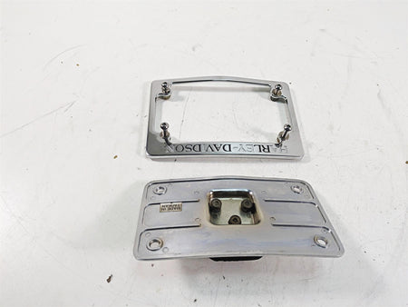 2000 Harley FXSTS Softail Springer Aftermarket License Plate Mount Bracket {{ shop.shopifyCountryName }} - Mototech271