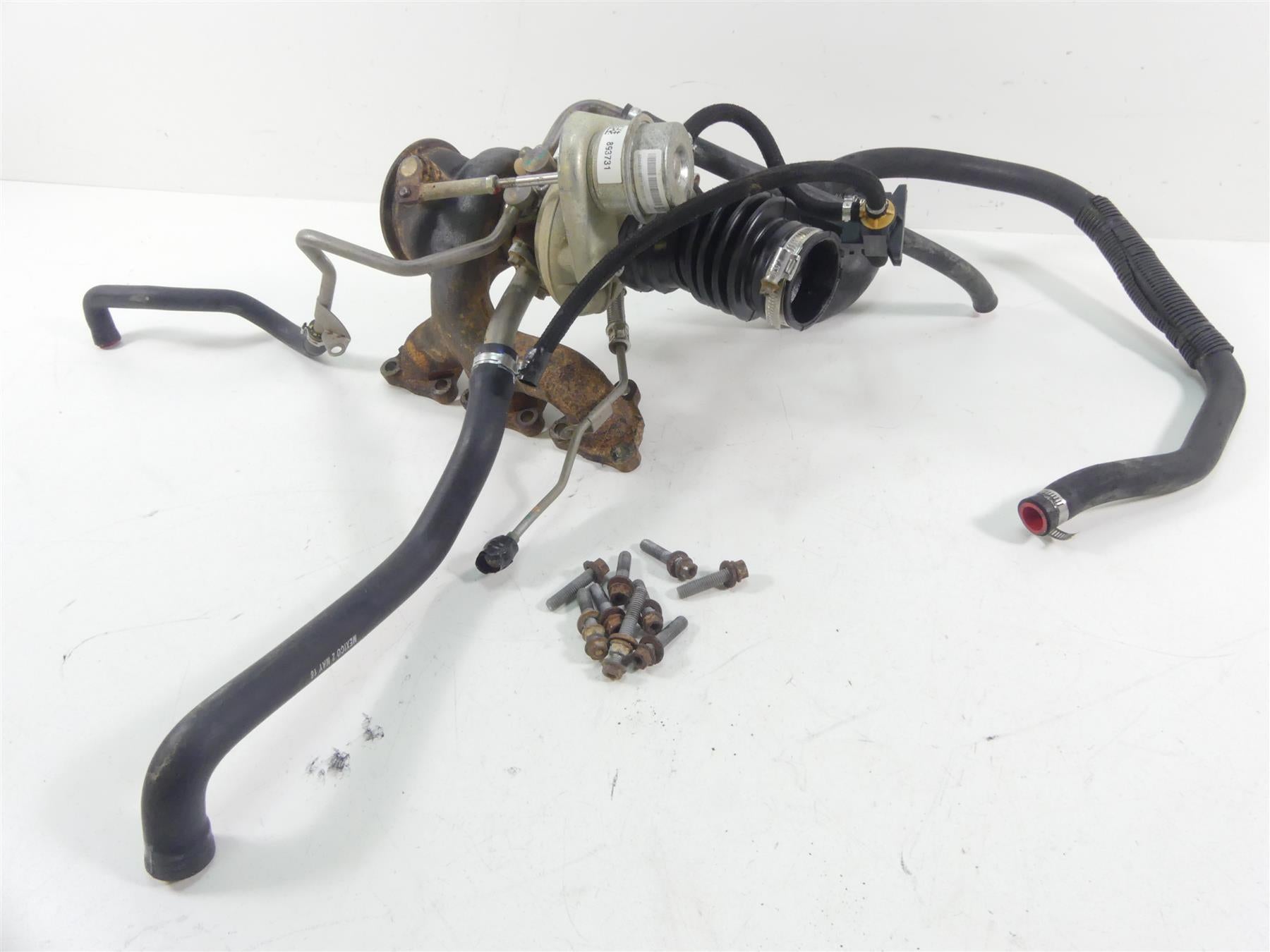 2018 Can Am Maverick X3 XMR Turbo R Turbocharger Exhaust Header 778mi 420893731