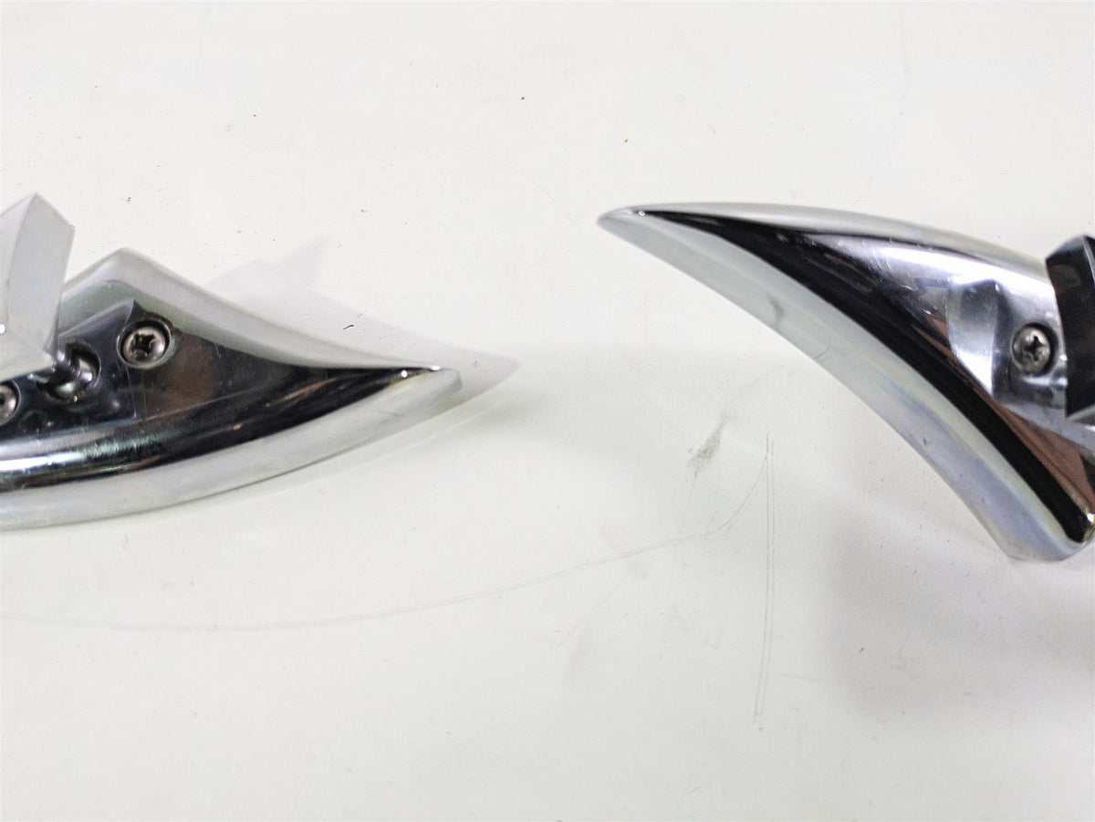 2002 Big Dog Pitbull Custom Chrome Rear View Mirror Set Left & Right {{ shop.shopifyCountryName }} - Mototech271