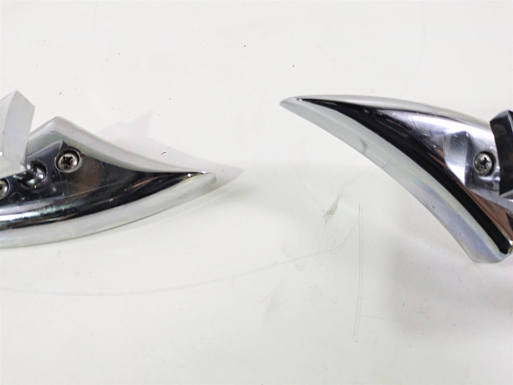 2002 Big Dog Pitbull Custom Chrome Rear View Mirror Set Left & Right {{ shop.shopifyCountryName }} - Mototech271