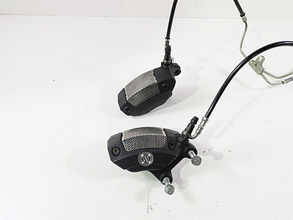 2009 Harley Touring FLHX Street Glide Front Brake Caliper Set 43027-08 44023-08 {{ shop.shopifyCountryName }} - Mototech271