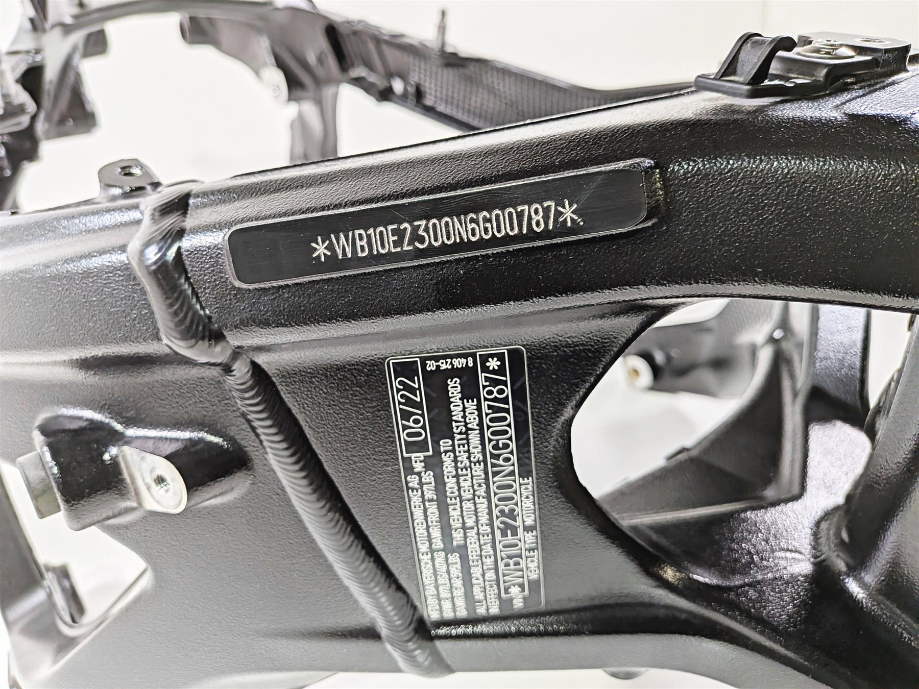 2022 BMW S1000RR K67 Straight Frame Chassis SCRATCH With Clean Texas Title - 46517108339-Mototech271
