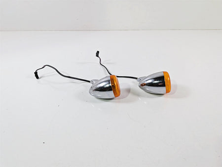 2011 Harley FXDF Dyna Fat Bob Rear Chrome Blinker Turn Signal Set 68977-00 {{ shop.shopifyCountryName }} - Mototech271