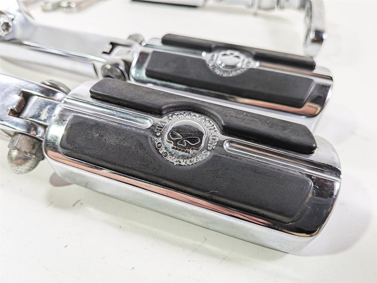 2008 Harley FXDSE CVO Dyna Front Rear Chrome Forward Foot Peg Control Set-Mototech271