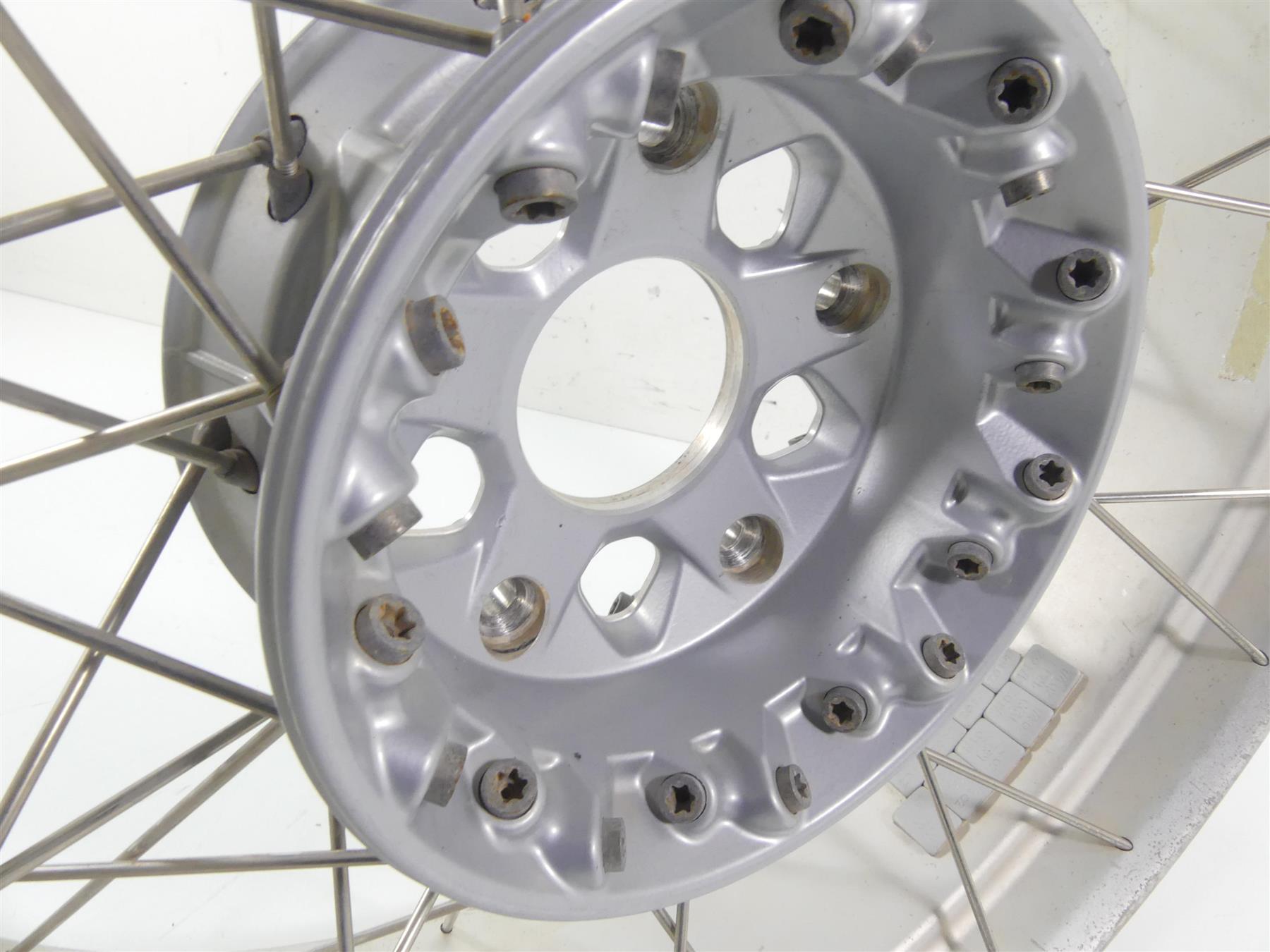 2013 BMW R1200GS GSW K50 Straight Rear 17x4.5 Spoke Wheel Rim 36318526651 {{ shop.shopifyCountryName }} - Mototech271