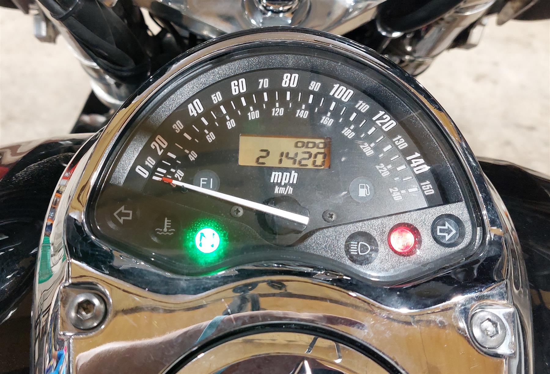 2008 Honda V-Twin VTX1800 N3 Gauges Speedometer Instrument 21K