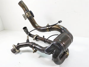 2011 Ducati Hypermotard 1100 Evo SP Stock Exhaust Header&  Mid Pipe 57221571B