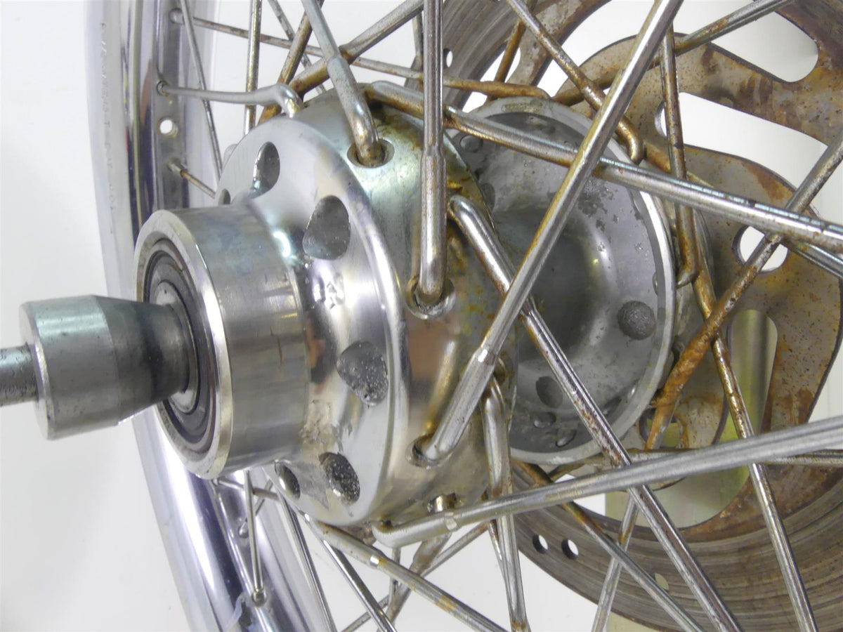 2002 Harley Softail FXSTDI Deuce Straight Front Wheel Rim Spoke 21x2.15 43671-05 {{ shop.shopifyCountryName }} - Mototech271