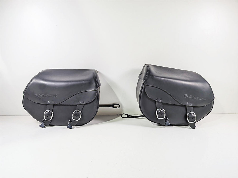 2016 Harley Softail FLSTFBS Fat Boy S Saddlebags & Holder Set 90200617 90200618