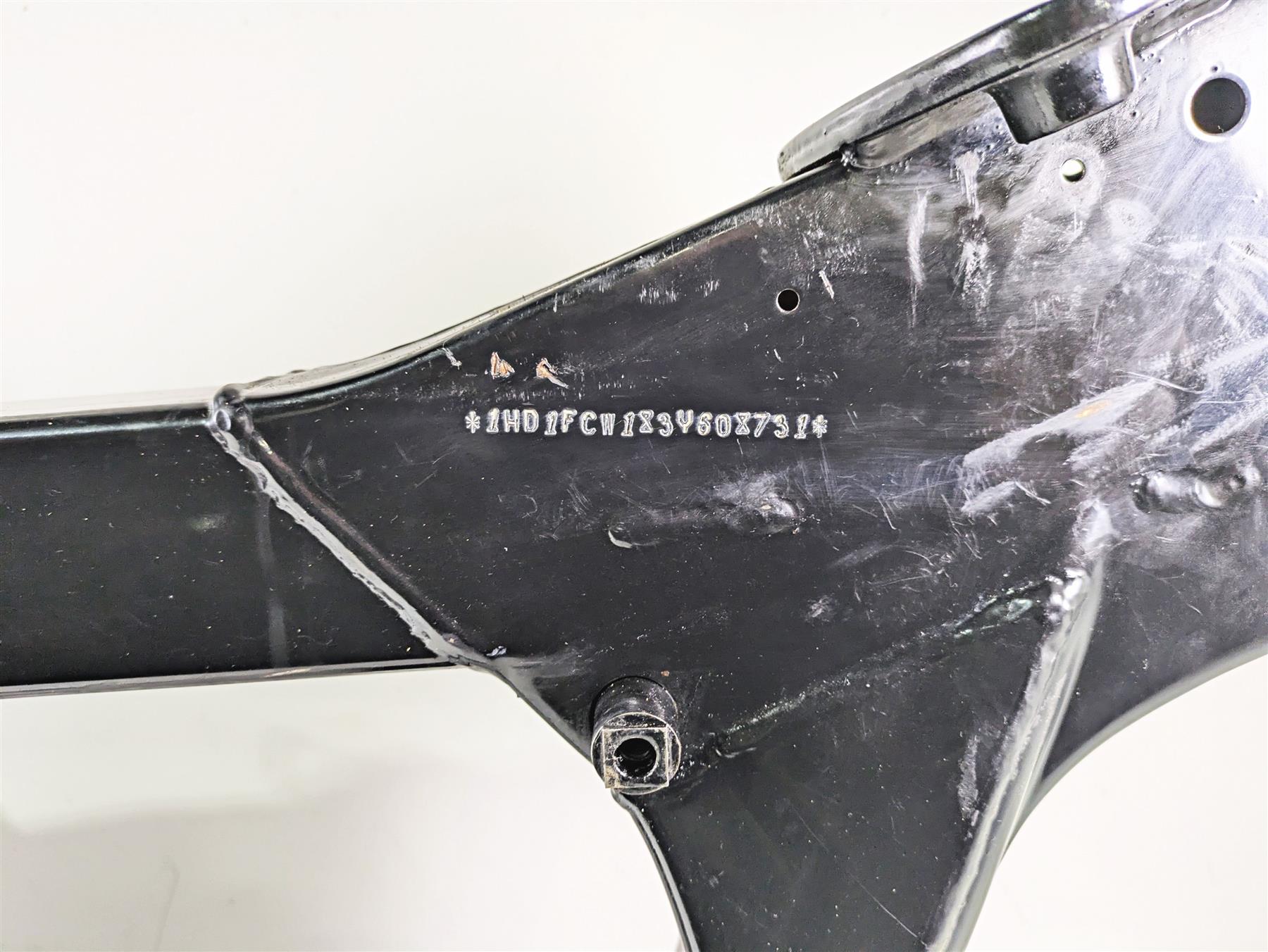 2003 Harley Touring FLHTCUI E-Glide 100th Straight Main Frame Chassis With Salvage Louisiana Title 47900-02A {{ shop.shopifyCountryName }} - Mototech271