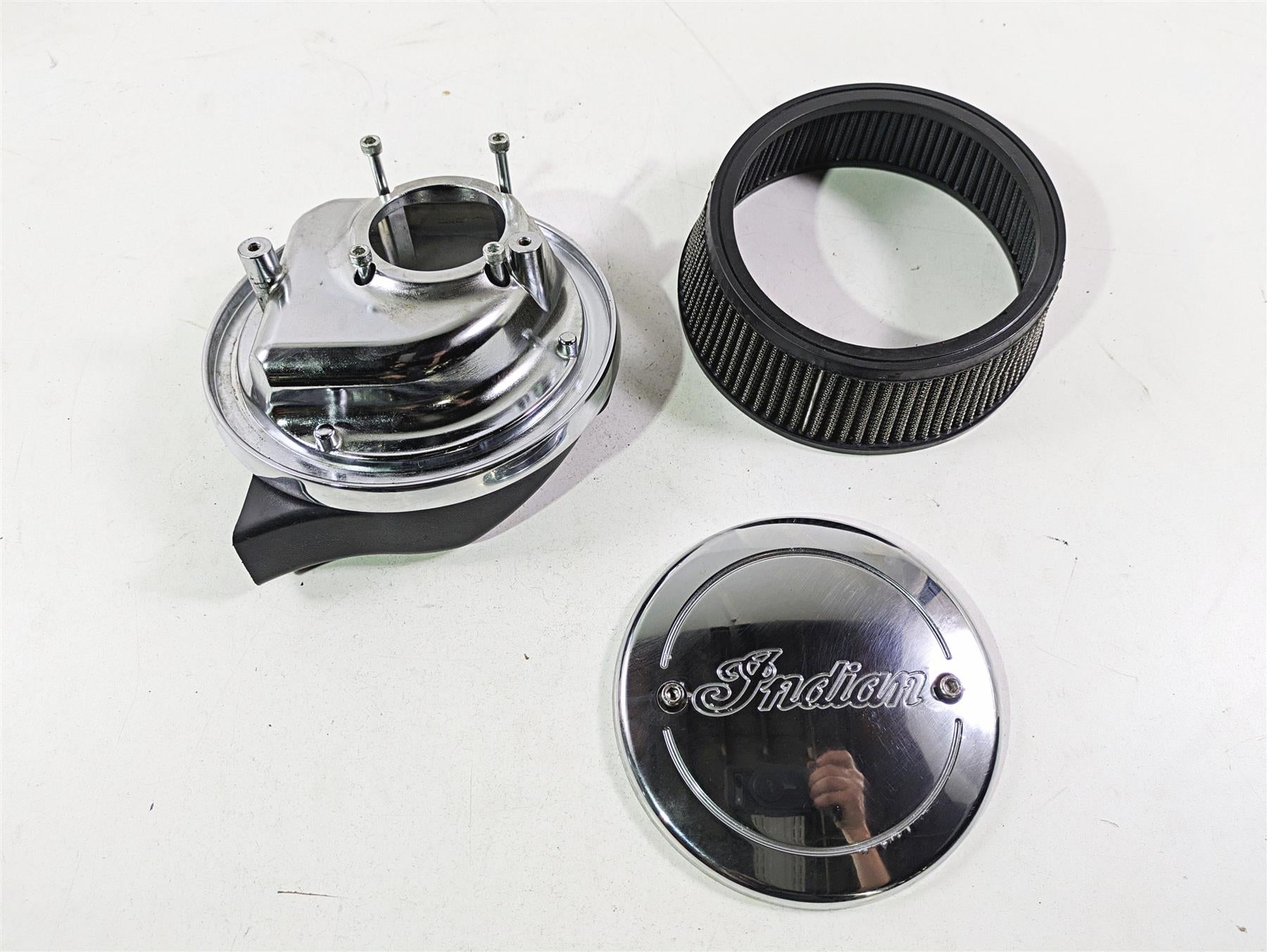 2017 Indian Chieftain Limited Chrome Hi Flow Air Cleaner Breather 2880654 {{ shop.shopifyCountryName }} - Mototech271