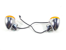 Load image into Gallery viewer, 2010 Harley FXDF Dyna Fat Bob Rear Chrome Blinker Turn Signal Set 68977-00 | Mototech271
