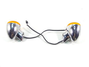 2010 Harley FXDF Dyna Fat Bob Rear Chrome Blinker Turn Signal Set 68977-00 | Mototech271