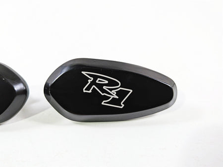 2008 Yamaha YZF R1 RN19 Aftermarket Black Mirror Delete Caps {{ shop.shopifyCountryName }} - Mototech271
