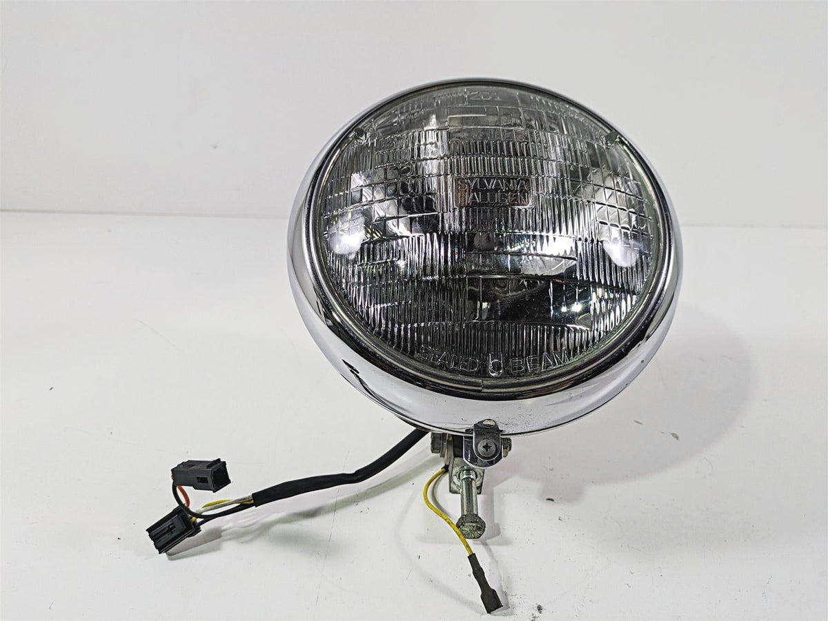2003 Harley FLSTC Softail Heritage 100th 7" Chrome Headlight Lamp 67903-00 {{ shop.shopifyCountryName }} - Mototech271