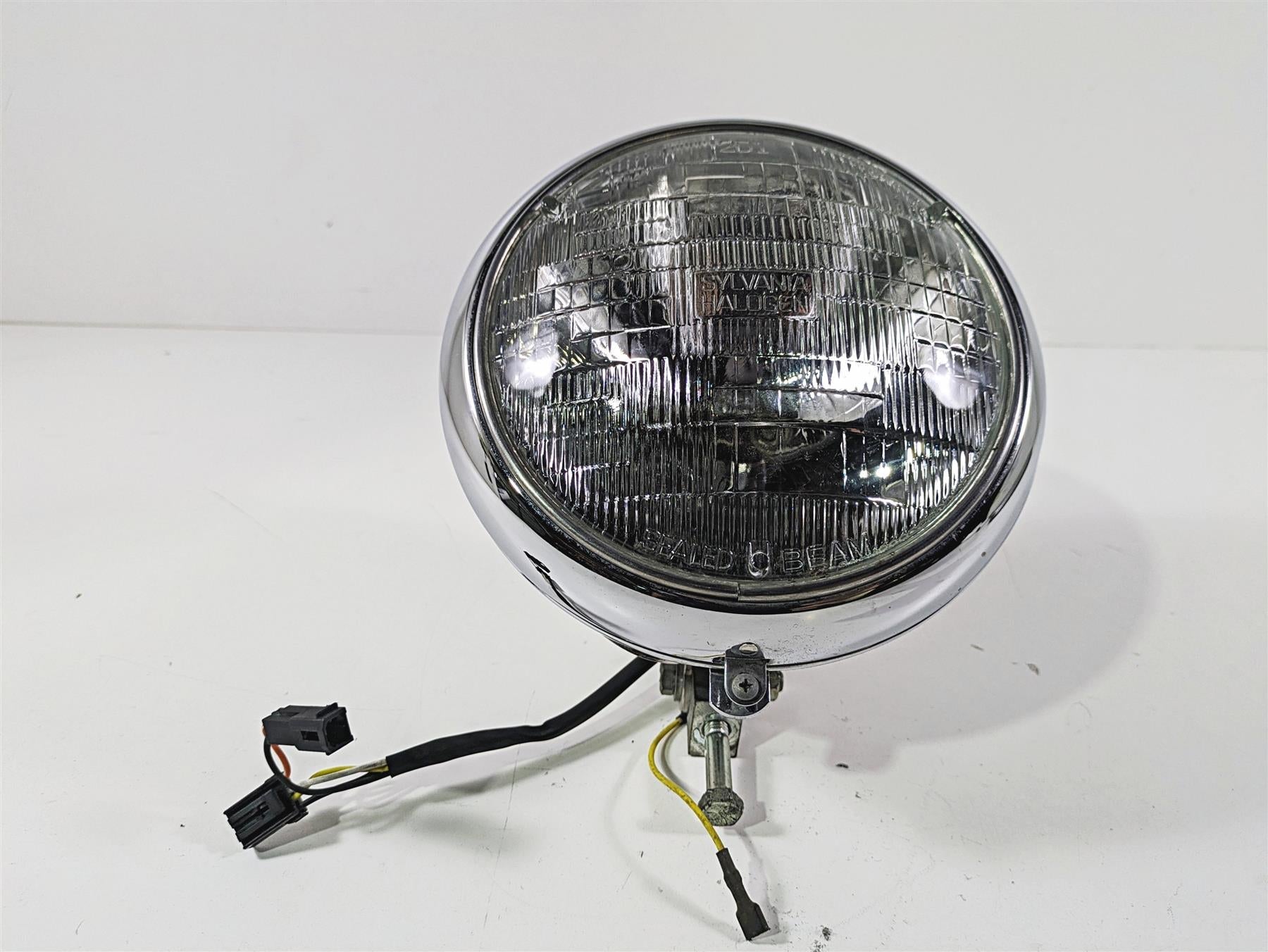 2003 Harley FLSTC Softail Heritage 100th 7" Chrome Headlight Lamp 67903-00 {{ shop.shopifyCountryName }} - Mototech271