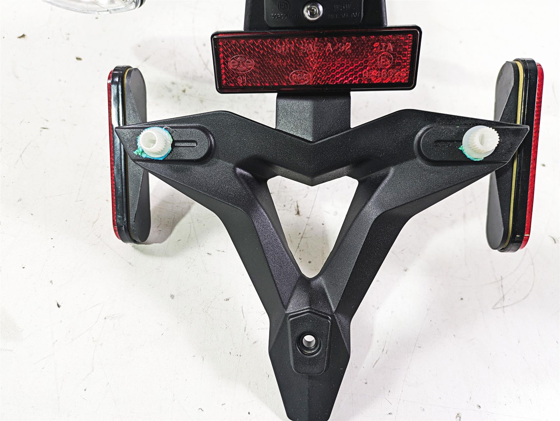 2023 Triumph Street Triple 765 RS Rear License Plate Holder & Blinker T2302024 {{ shop.shopifyCountryName }} - Mototech271