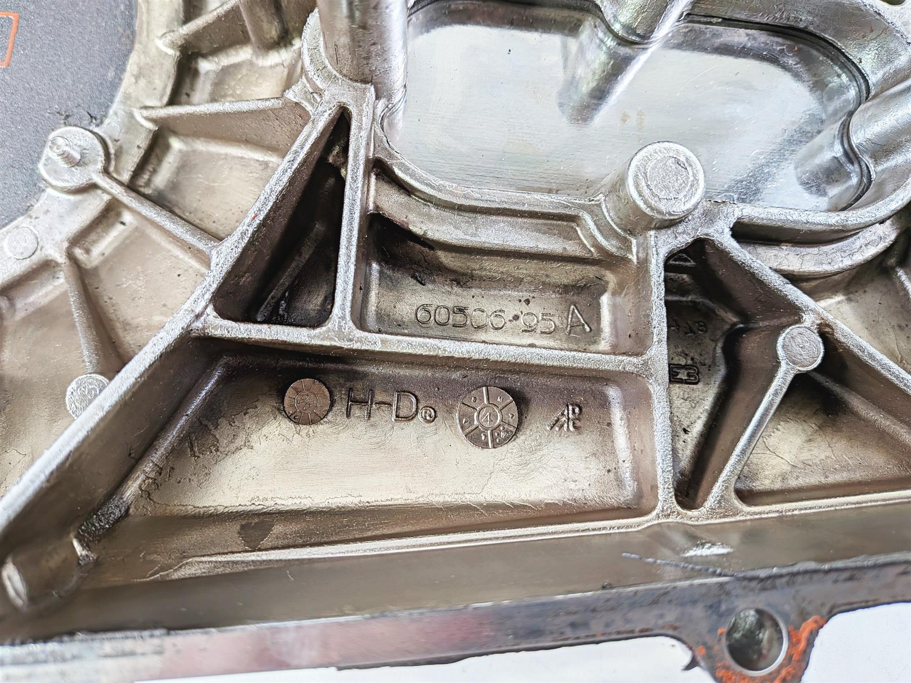 1996 Harley FLSTC Softail Heritage Chrome Outer Primary Clutch Cover 60506-95 {{ shop.shopifyCountryName }} - Mototech271