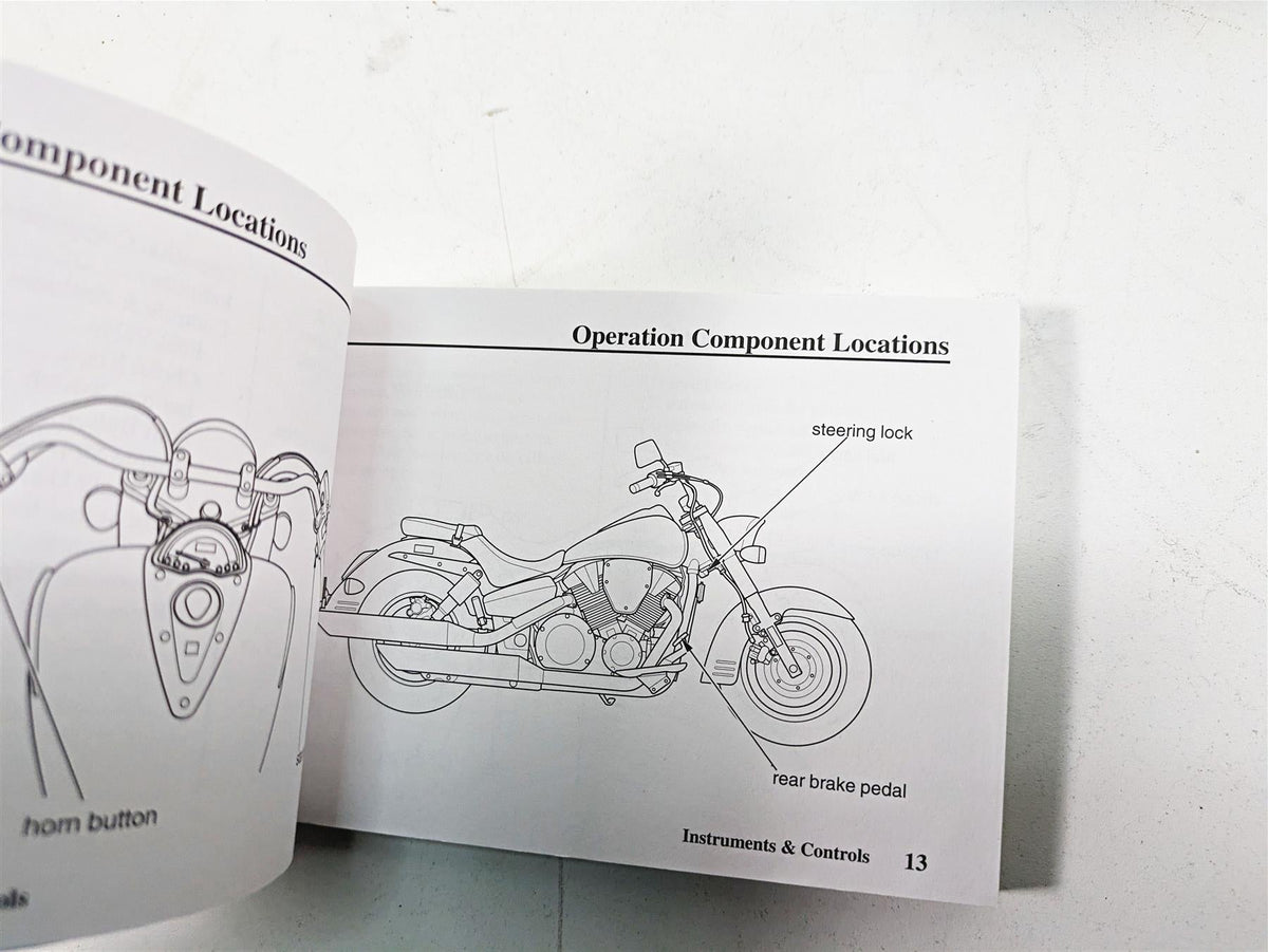 2006 Honda V-Twin VTX1300 R Oem Owners Manual Booklet VTX1300S/R 00X31-MEA-6300 {{ shop.shopifyCountryName }} - Mototech271